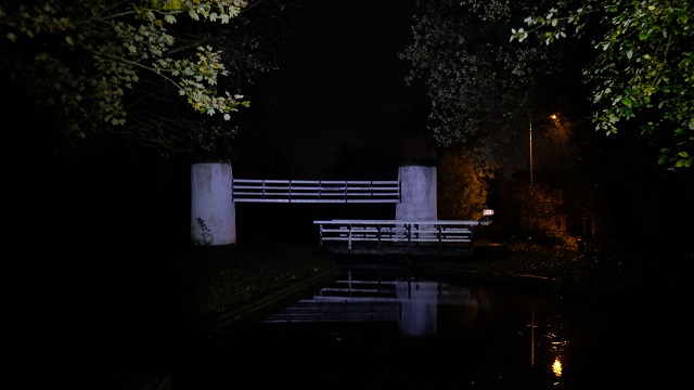 Drayton Turret and Swivel bridges night